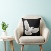 Paloma Flying White Dove Pillow Kussen (Stoel)