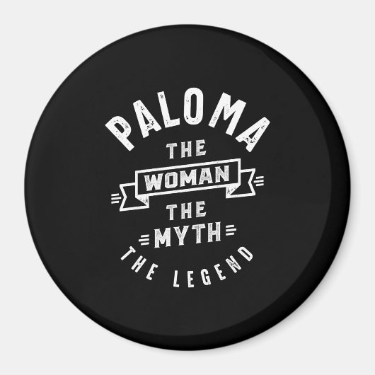 Paloma Gepersonaliseerde naam Birthday Gift Magneet (Voorkant)