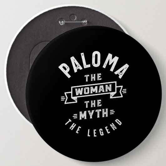 Paloma Gepersonaliseerde naam Birthday Gift Ronde Button 6,0 Cm (Voorkant /achterkant)