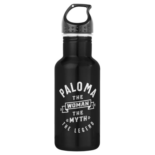Paloma Gepersonaliseerde naam Birthday Gift Waterfles (Voorkant)