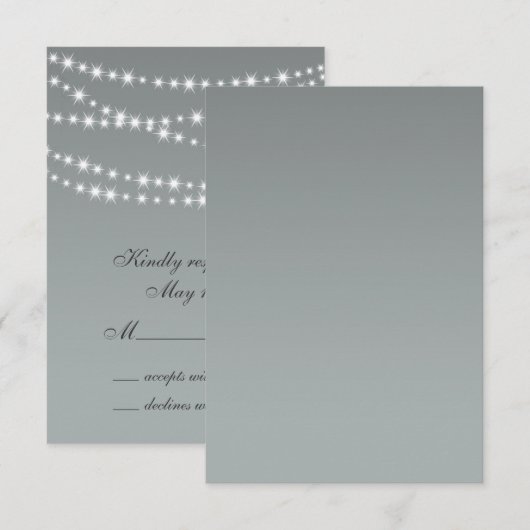 Paloma Gray Twinkle Lights RSVP (Voorkant / Achterkant)