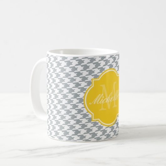 Paloma Houndstooth Monogram Mok (Voorkant links)