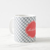 Paloma Houndstooth Monogram Mok (Voorkant links)