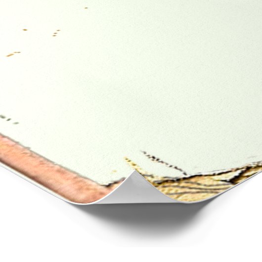 Paloma Plage, Franse reisposter Riviera Poster (Hoek)