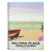 Paloma Plage, Franse Rivièra-reisposter Notitieboek (Voorkant)