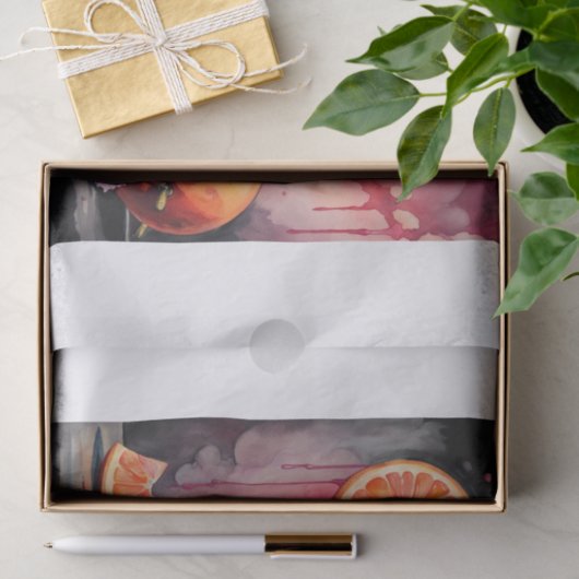 Paloma Tropische Drink Schedel Decoupage Papier (Geschenk)