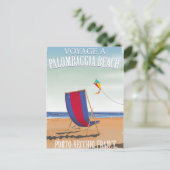 Palombaggia Beach, Franse reisposter Briefkaart (Staand voorkant)