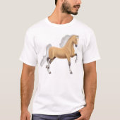 Palomino American Saddlebred Horse T-Shirt (Voorkant)