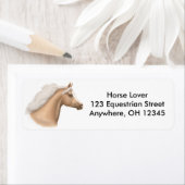Palomino Arabian Horse Label (Insitu)