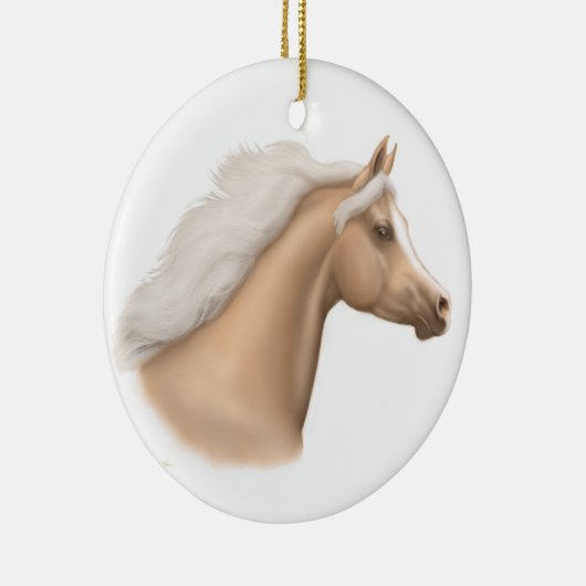Palomino Arabian Horse Ornament (Rechts)