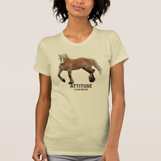 Palomino Belgium Draft Horse Sporty Apparel T-shirt (Voorkant)