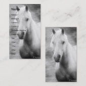 Palomino Black en White Visitekaartje (Voorkant / Achterkant)
