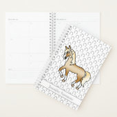 Palomino Cartoon Dravend Paard & Aangepaste Tekst Planner (Display)