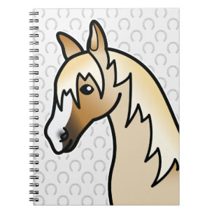 Palomino Cartoon Paardenhoofd Notitieboek