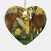 Palomino Draft Horse Ornament (Achterkant)