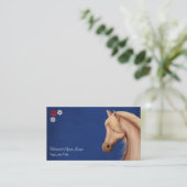  Palomino en Bloemen Paard Visitekaartjes (Staand voorkant)