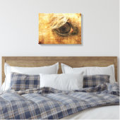 Palomino Eye Grunge Canvas Afdruk (Insitu (Slaapkamer))
