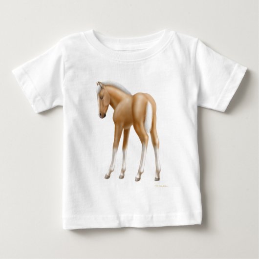 Palomino Foal Baby T-Shirt (Voorkant)