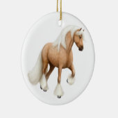 Palomino Gypsy Cob Horse Ornament (Rechts)