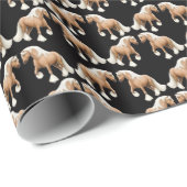 Palomino Gypsy Cob. Vanner Horse Wrapping Paper Cadeaupapier (Rol Hoek)