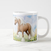 Palomino Gypsy Draft Horse Grote Koffiekop (Rechts)