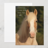 Palomino Gypsy Vanner Horse wenskaart Bedankkaart (Voorkant / Achterkant)