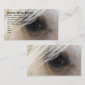 Palomino Hoefijzer Acres Visitekaartje (Voorkant / Achterkant)