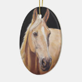 Palomino Horse Art Ornament (Links)