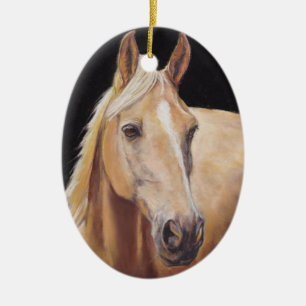 Palomino Horse Art Ornament