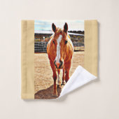 Palomino Horse Bathroom Towel set Bad Handdoek (Wasdoekje)