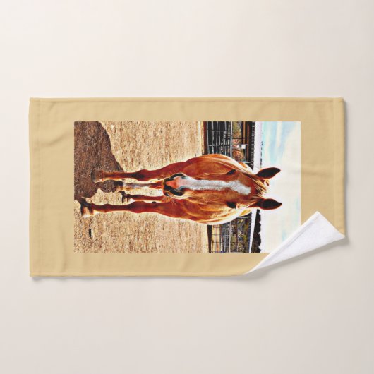 Palomino Horse Bathroom Towel set Bad Handdoek (Handdoek)