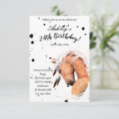 Palomino Horse Birthday Kaart van Amylyn Bihrle (Staand voorkant)