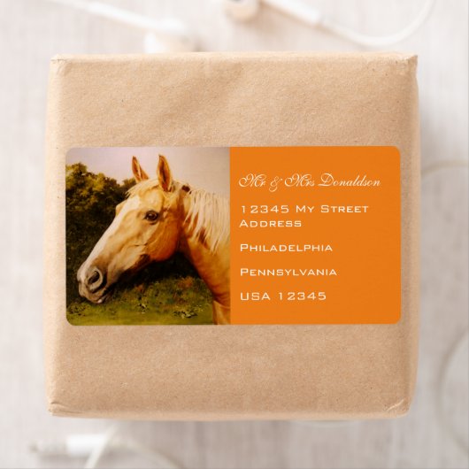 Palomino Horse Etiket (Insitu)