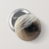 Palomino Horse Eye Ronde Button 5,7 Cm (Voorkant /achterkant)
