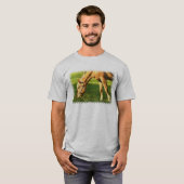 Palomino Horse Grazing Guy's T-Shirt (Voorkant volledig)