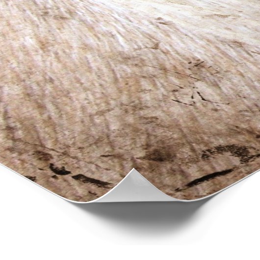 Palomino Horse Grunge Poster (Hoek)