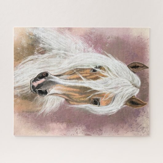 Palomino Horse Jigzaag Puzzle - Schilderen Legpuzzel (Horizontaal)