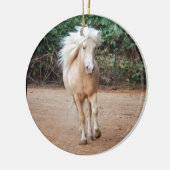 Palomino Horse Keramisch Ornament (Links)