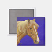 Palomino Horse Magneet (Voorkant / Achterkant)