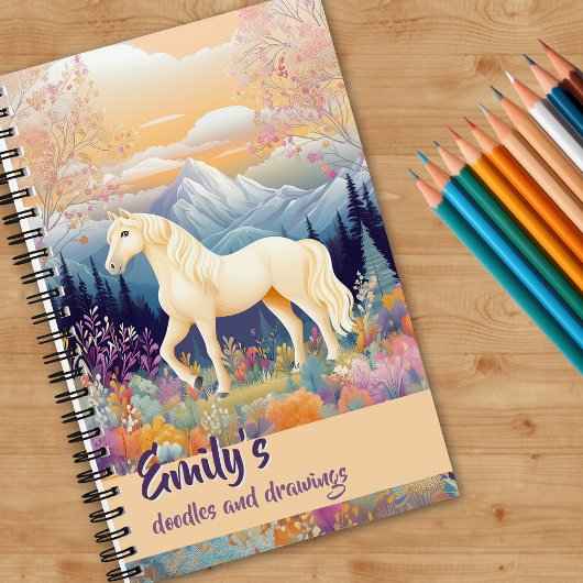Palomino Horse Mountain Girls Creatieve Journaling Notitieboek