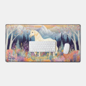 Palomino Horse Mountain Wildflowers gepersonalisee Bureaumat (Keyboard & Muis)