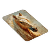 Palomino Horse Portrait Flexibel Magneet (Rechterzijde)