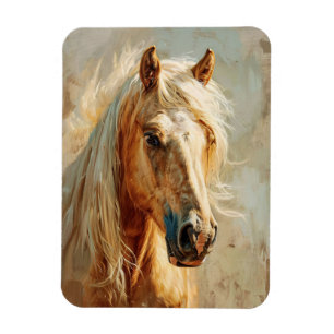 Palomino Horse Portrait Flexibel Magneet