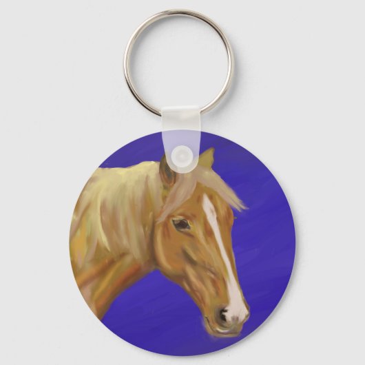 Palomino Horse Sleutelhanger (Voorkant)