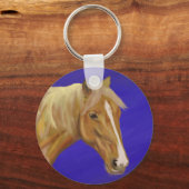Palomino Horse Sleutelhanger (Voorkant)