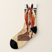Palomino Horse Socks Sokken (Links - buitenkant)