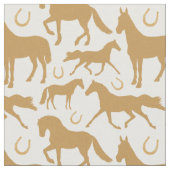 Palomino Horses Equine Pattern Stof (Close Up)