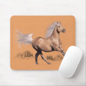 Palomino in gekleurd potlood muismat (Met muis)