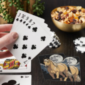 Palomino in het maanlicht pokerkaarten (Insitu)