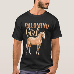 Palomino Meisje Liefhebber Blonde Paard Liefhebber T-shirt